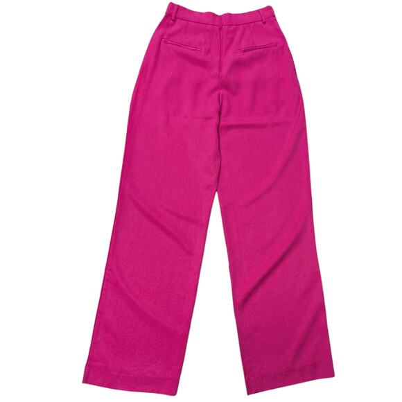 Reformation Mason Pant Trouser Pink Wide Leg 4 - Picture 3 of 5
